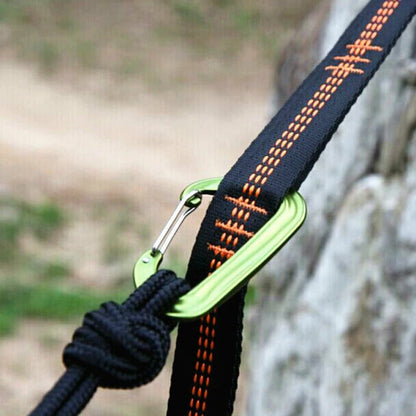 Juego de 2 Cintas para Hamaca – Alta Resistencia 600 lbs, Poliester con 5 Anillos Ajustables