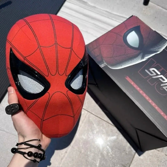 Máscara Spiderman con Ojos Móviles – Control Remoto Juguete Cosplay Infantil Halloween Navidad Peter Parker