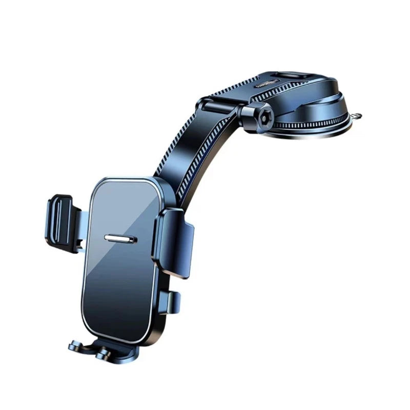 Soporte Ajustable para Teléfono de Coche con Base de Succión Fuerte y Marco de ABS – Rotación 360° Antivibración Antideslizante para Salpicadero