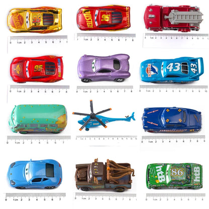 Coche de Juguete Disney Pixar Cars 3 Lightning McQueen & Mater 1:55 – Colección de Vehículos de Metal Diecast