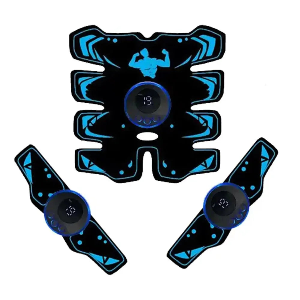 USB Rechargeable EMS Muscle Stimulator Abs Arms 3 in 1 Training Pad Wireless Smart Fitness Abdominal Trainer Body Slimming