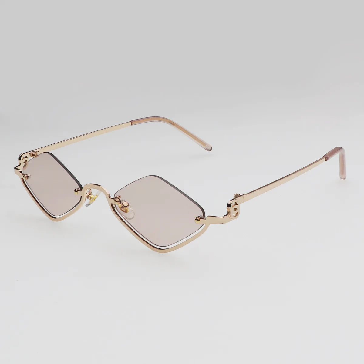 Gafas de Sol Poligonales Pequeñas Mujer | Estilo Vintage Cat Eye Marco Metálico