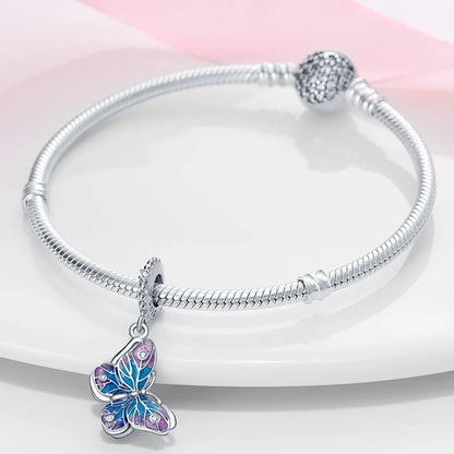Charm Mariposa Plata 925 | Serie Compatibles Pandora Pulseras 3mm