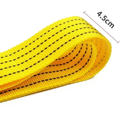Cable de Remolque para Coche 3M/4M – Cuerda de Remolque Resistente 4/5 Toneladas con Ganchos de Acero, Accesorio de Emergencia y Recuperación en Carretera