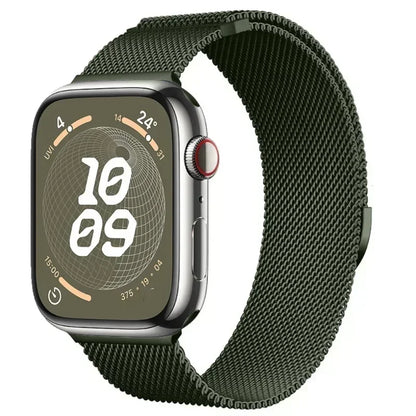 Correa Milanese para Apple Watch Ultra/SE/Series 9/8/7/6/5/3 – Pulsera Magnética de Acero Inoxidable 49mm 45mm 44mm 41mm 40mm 38mm