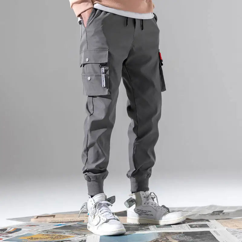 Pantalones Jogger de Moda para Hombre – Streetwear 2025, Cargo, Multi-Bolsillos, Casual, Fitness y Gym