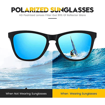 Gafas de Sol Retro Polarizadas | Lentes UV400 Visión Nocturna Hombres & Mujeres