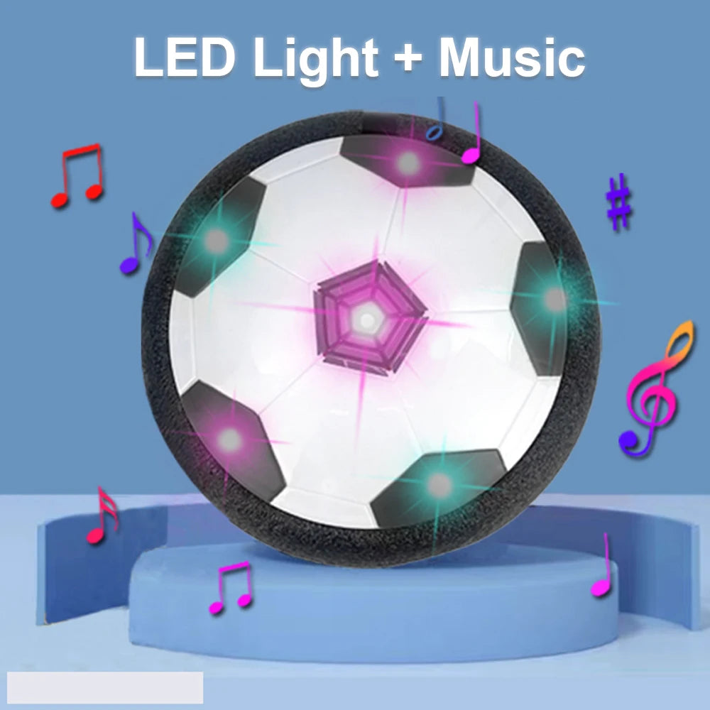Balón de Fútbol Flotante con Luces LED y Música – Juguete Eléctrico Hover Soccer para Niños