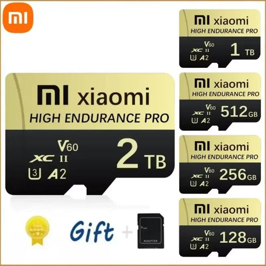 Xiaomi Micro SD TF Card 128GB 256GB 512GB 1TB 2TB – Tarjeta de Memoria de Alta Velocidad con Adaptador