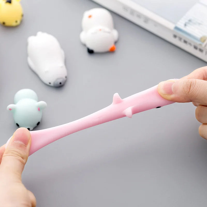 50-5PCS Mochi Squishies Kawaii – Juguetes Antiestrés para Niños, Pelotas Suaves Squeeze, Regalos de Fiesta y Cumpleaños