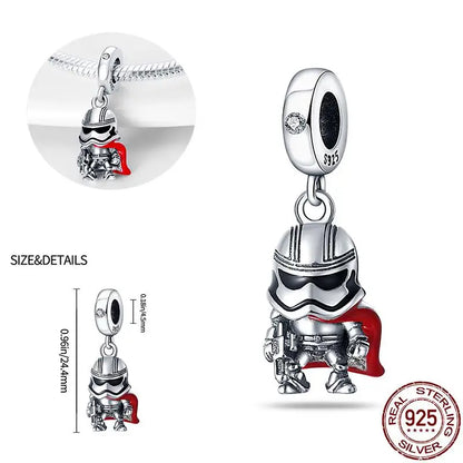Charm camaleón y luciérnaga que brilla en la oscuridad – Plata 925 para pulsera tipo Pandora, joyería DIY única