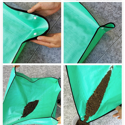 Alfombrilla de Jardinería Impermeable | Tapete Plegable para Trasplante de Plantas y Macetas 50cm-100cm