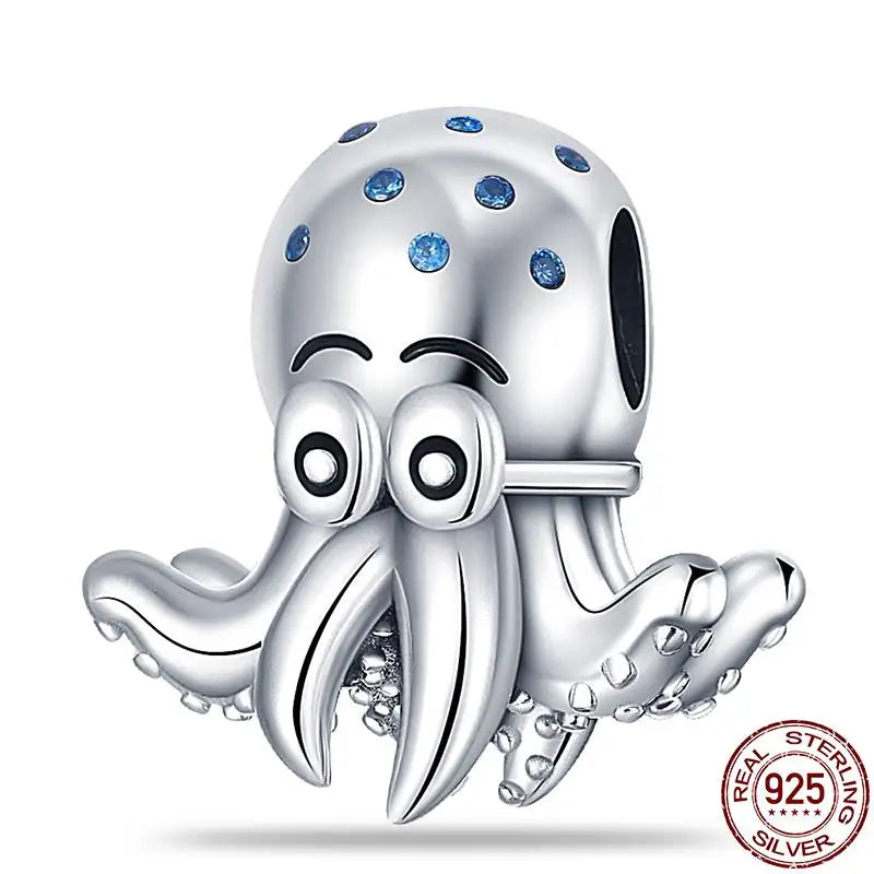 Charm animal mascota en plata 925 – Abalorio elegante para pulsera o collar tipo Pandora, joyería personalizada mujer