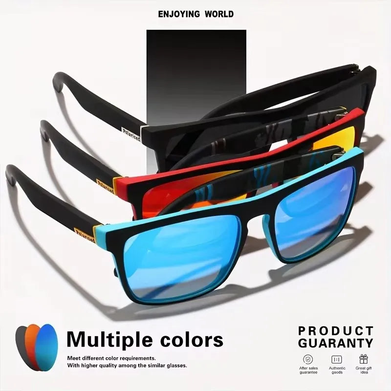 Gafas de Sol Polarizadas Cuadradas Unisex | Estilo Vintage Lujo UV400 para Conducir y Pescar
