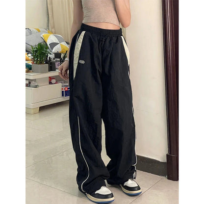 Pantalones Cargo Holgados Mujer | Pantalón Oversize Harajuku Streetwear Hip Hop Wide Leg Y2K