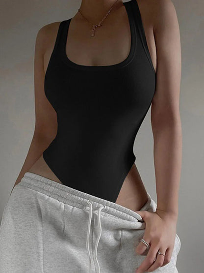 Body de Punto Sin Mangas Mujer | Bodycon Sexy Verano con Hombros Descubiertos Estilo Halter Casual y Clubwear
