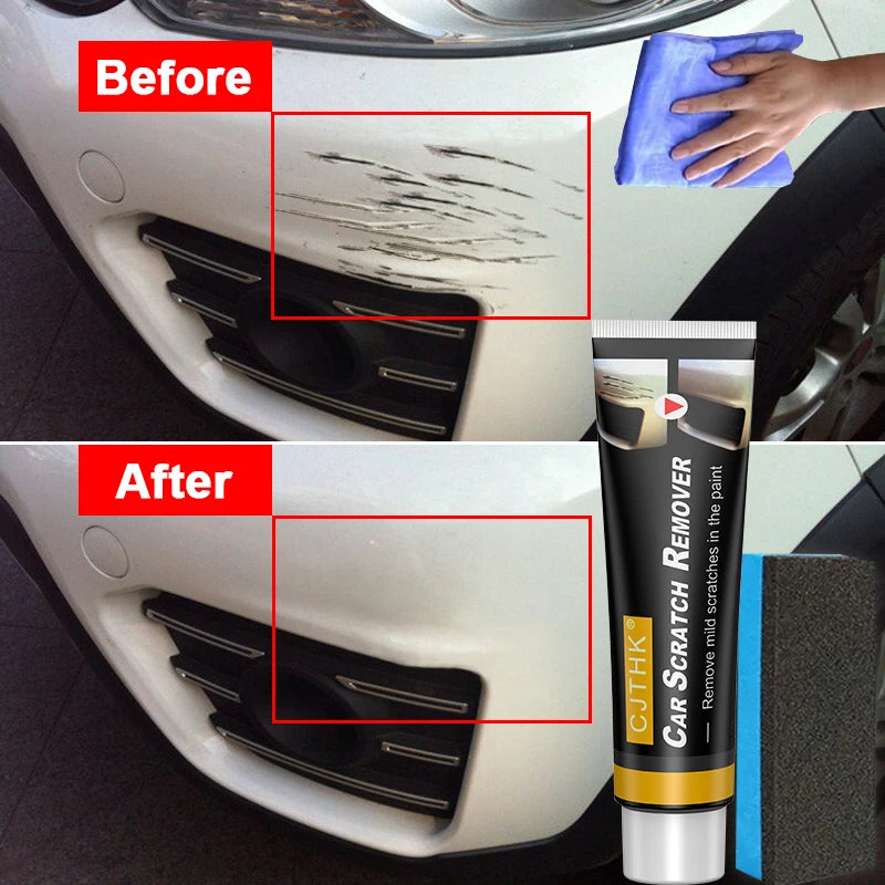 Removedor de Rayones para Coche | Pasta Reparadora y Pulidora de Pintura con Cera Anti-Rayaduras