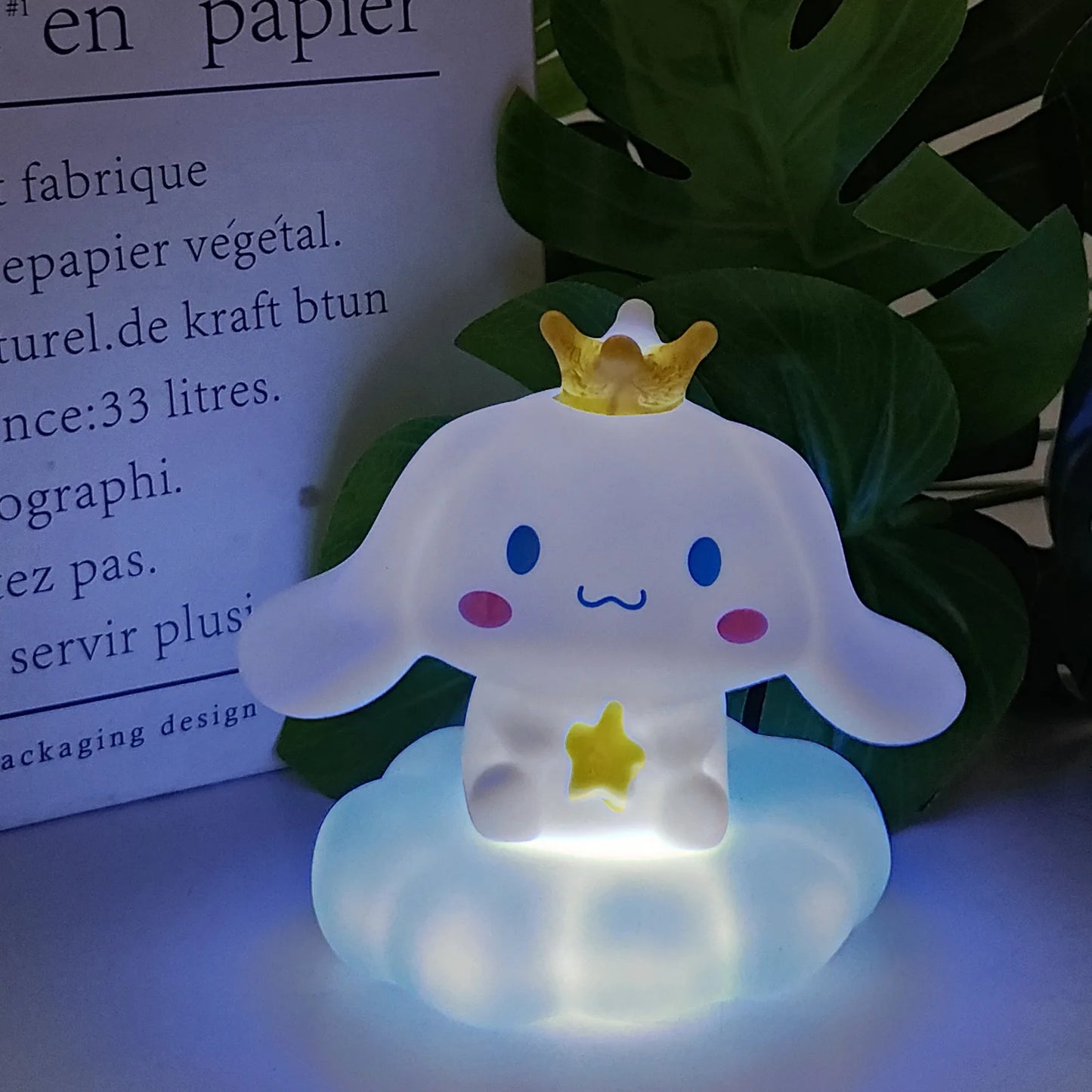 Lámpara de Noche Kawaii Sanrio – Kuromi, Cinnamoroll, Pochacco | Luz de Mesa Decorativa Enamel Cloud