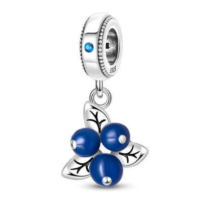 Charms de Plata 925 Frutas (Fresa, Cereza, Manzana y Aguacate) – Abalorios Coloridos para Pulseras Originales