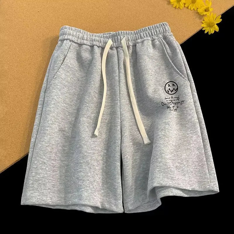 Shorts Hombre 2025 | Pantalones Cortos Oversize de Pierna Ancha y Estilo Deportivo