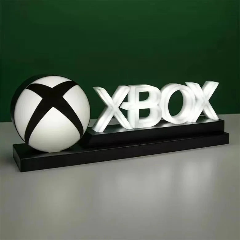 Lámpara Decorativa Icono PS4/PS5 – Lámpara de Mesa Colorida con Control de Sonido – Luz Ambiental Gamer