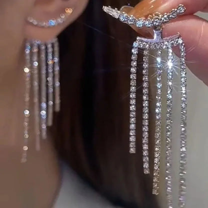 Aretes Y2K Irregulares Estilo Líquido – Pendientes Geométricos Color Plata para Mujer, Moda Punk Hip-Hop 2024