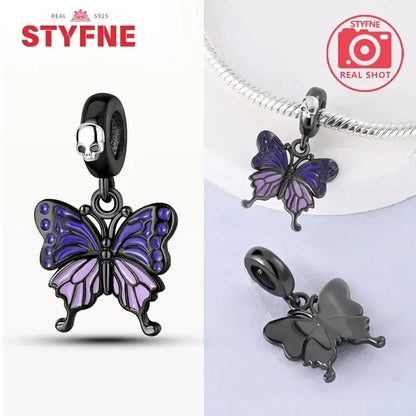 Charm Gato Negro de Plata 925 | Dije para Pulseras Pandora Mujer Joyería Fina