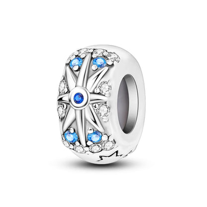 Charm de Plata 925 con Mariposa y Dragón – Abalorio Colorido con Zirconia Arcoíris para Pulseras DIY