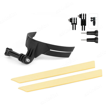 Soporte de barbilla para casco de motocicleta – Montura compatible con GoPro Hero 13/12/11/10/9/8, DJI Action 5/4 e Insta360