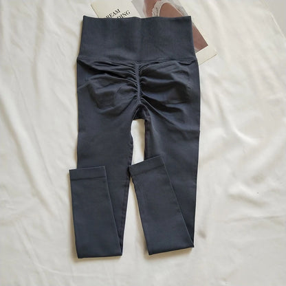 Leggings Deportivos de Cintura Alta sin Costuras | Pantalón Yoga Fitness Quick Dry con Efecto Push Up