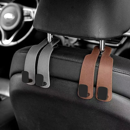 Ganchos ReposaCabezas para Coche – Organizador de Asiento Trasero | Soporte para Bolsos, Mochilas y Compras