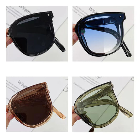 Gafas de Sol Plegables con Estuche | Mujer Moda UV400 Polarizadas Air Cushion