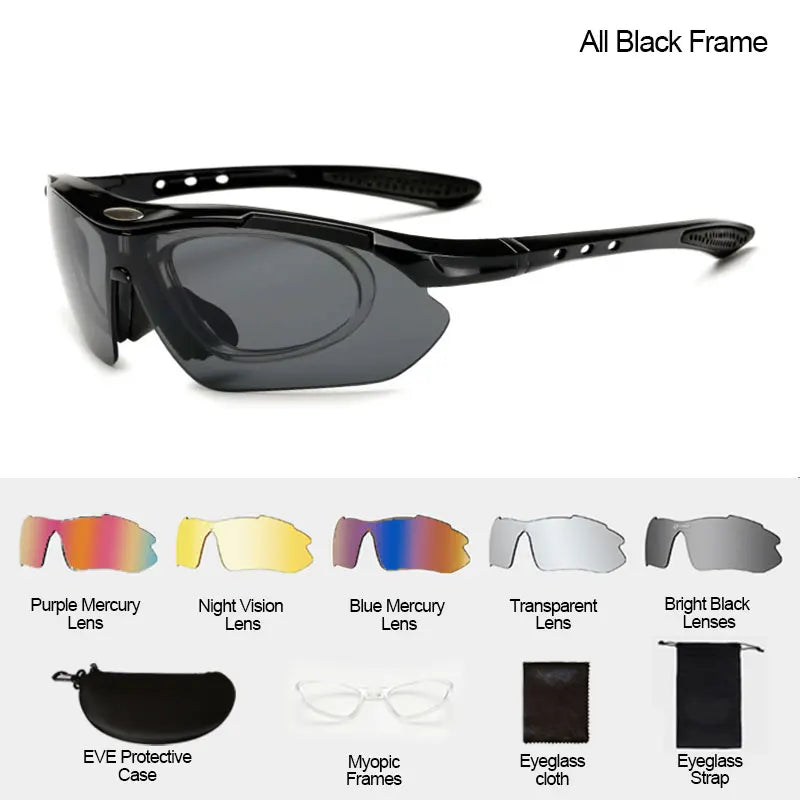 Gafas de Ciclismo Deportivas Unisex – Gafas de Sol para Bicicleta de Carretera y Montaña con Protección UV400