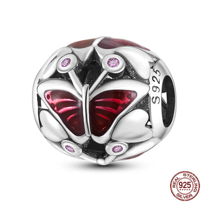 100% 925 Sterling Silver Creative Blue Luminous Firefly Charms Pendants Fit Qikaola 925 Original Bracelets DIY Birthday Jewelry