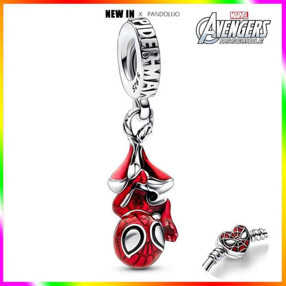 Charm Marvel Disney en Plata 925 – Abalorios Captain America, Wolverine y Deadpool para Pulsera Original Mujer