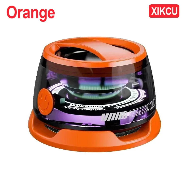 XIKCU Portable Bluetooth Speaker G200 RGB Lighting Magnetic Speaker BT5.0 Mini Sound Box 7 Hours Playback Phone Holder