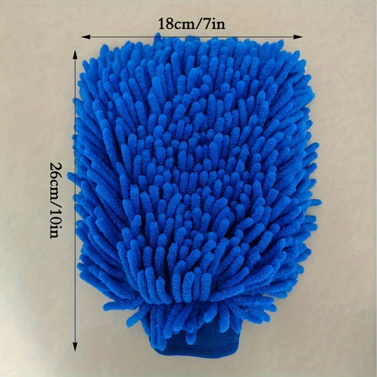 Guantes de Microfibra Chenille para Carro | 1 o 2 Piezas | Limpieza Doble Cara Ultrafina y Absorbente