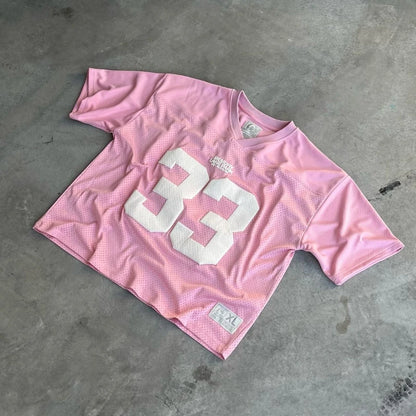 Camiseta Deportiva Unisex 2025 | Mesh Transpirable Estilo Y2K Retro Oversize