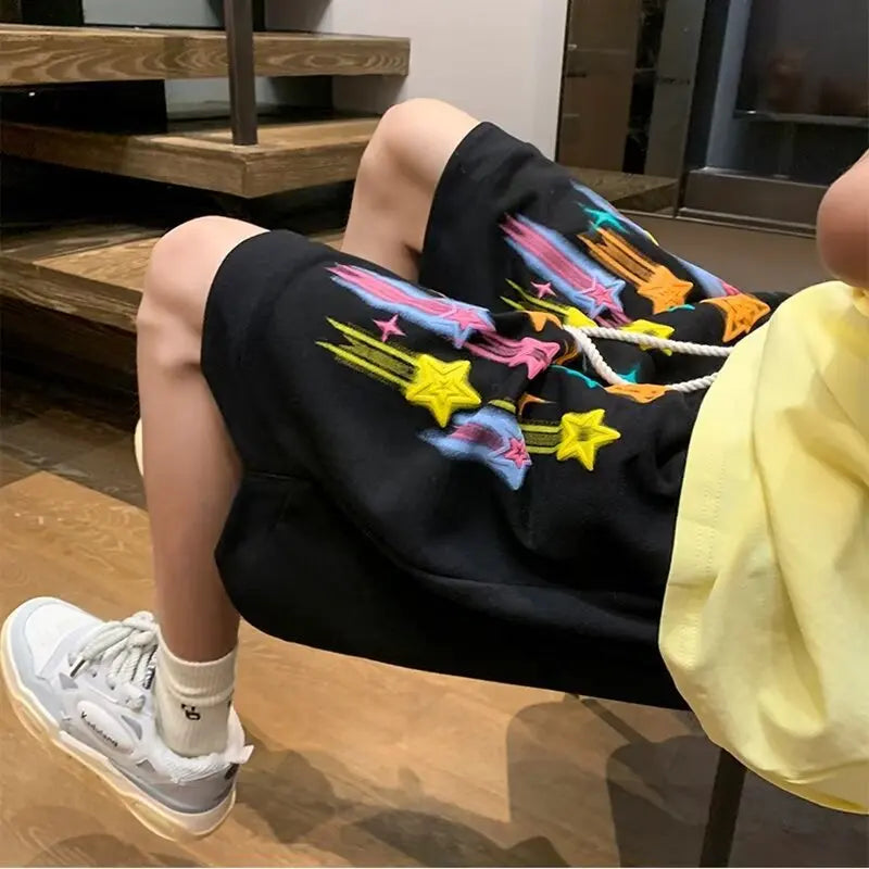 Shorts de Running para Hombre – Pantalón Corto Deportivo Verano con Estampado, Secado Rápido y Cintura Ajustable