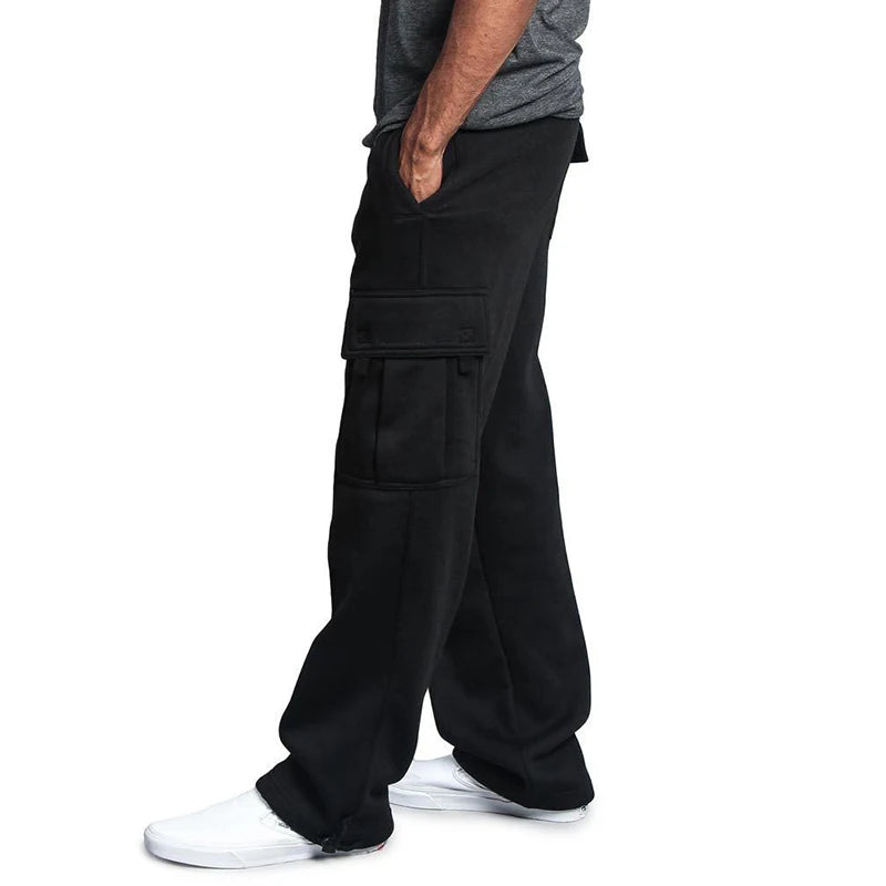 Pantalón Jogger Hombre Oversize | Sweatpants Deportivos Streetwear con Múltiples Bolsillos