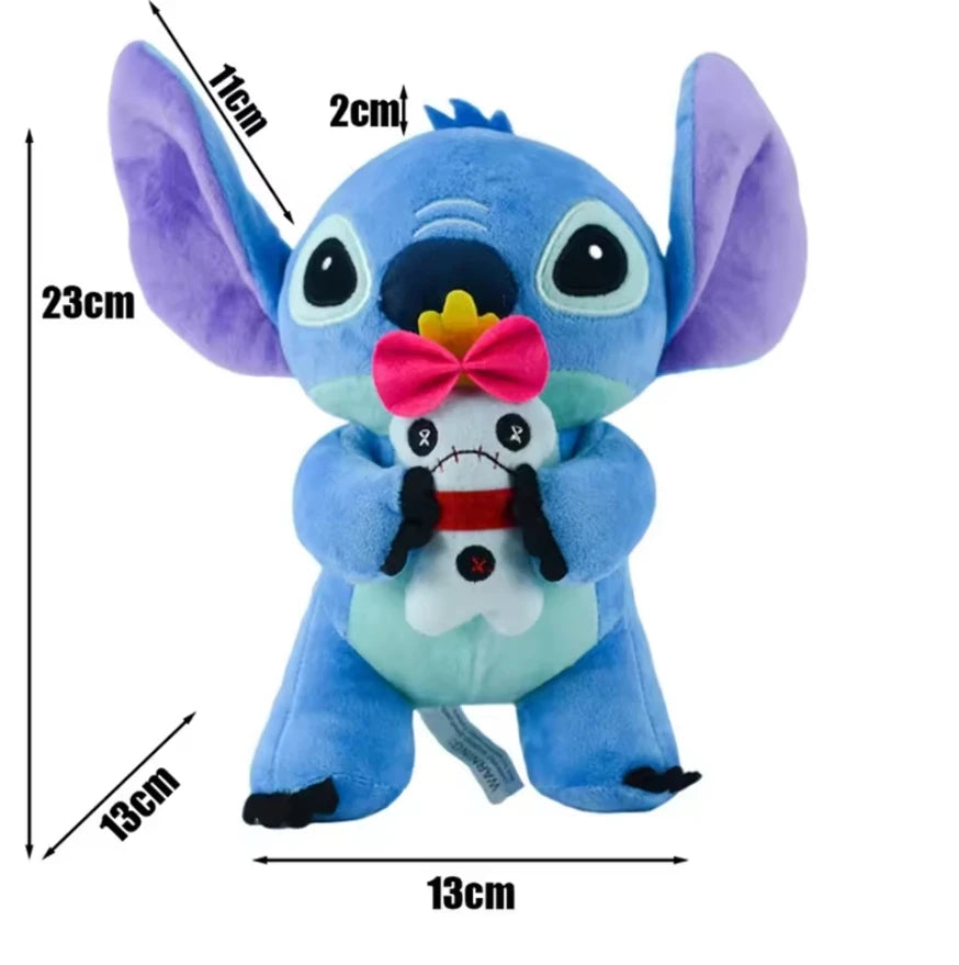 Peluche Stitch Disney 4/8 Pulgadas – Muñeco de Peluche Azul/Rosa | Juguete Anime Lilo & Stitch Regalo para Niños
