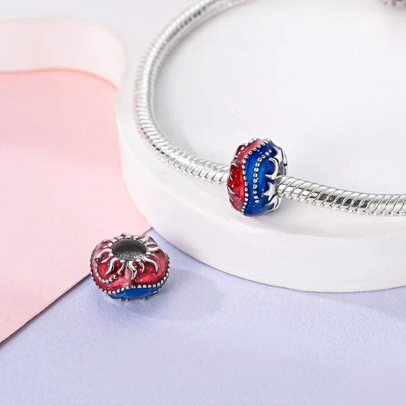 Charm de Plata 925 Araña, Mariposa y Zirconia – Abalorios Brillantes para Pulseras Originales 3mm