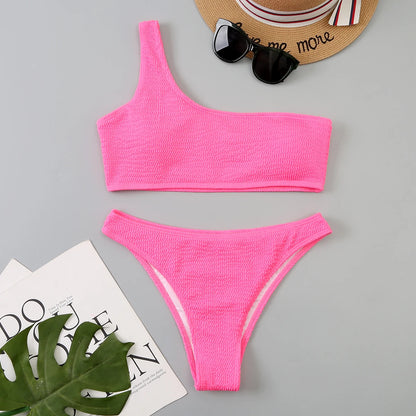 Bikini Mujer 2025 | Sexy Brasileño One Shoulder Playa y Piscina
