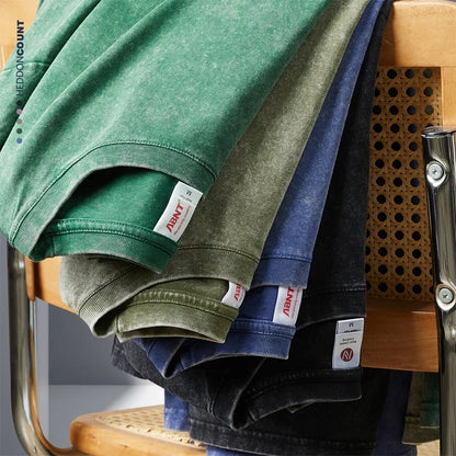 Camiseta Hombre 2025 | Oversize Vintage Y2K Acid Wash Estilo Streetwear