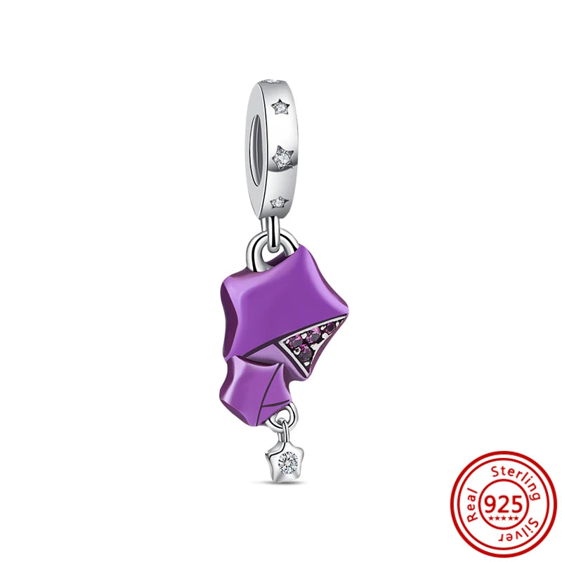 Charm sorpresa de plata 925 estilo estrella y corazón – Bolsa sorpresa random para pulsera DIY mujer