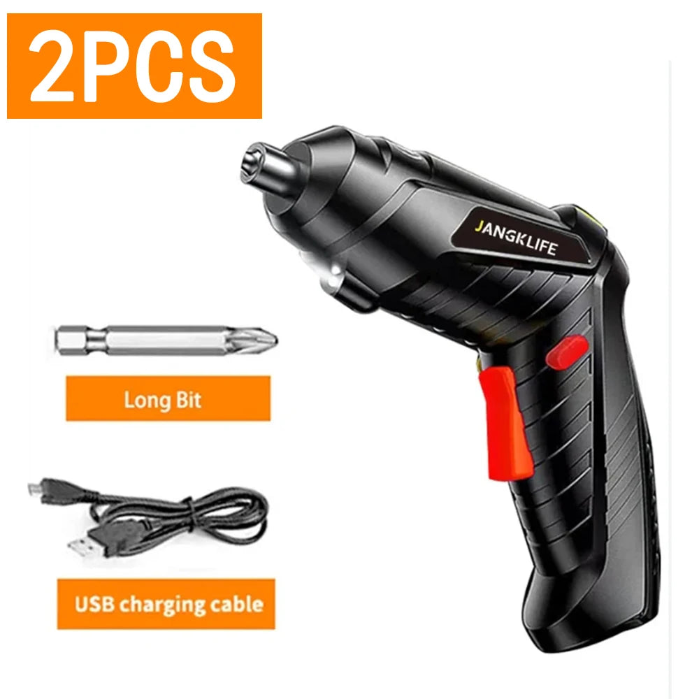 Set de Herramientas Eléctricas 4.2V | Taladro Atornillador Inalámbrico con Batería de Litio y Accesorios
