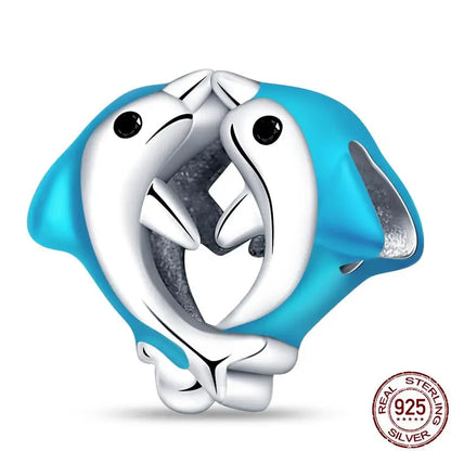 Charm animal mascota en plata 925 – Abalorio elegante para pulsera o collar tipo Pandora, joyería personalizada mujer