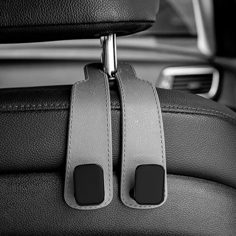 Ganchos ReposaCabezas para Coche – Organizador de Asiento Trasero | Soporte para Bolsos, Mochilas y Compras