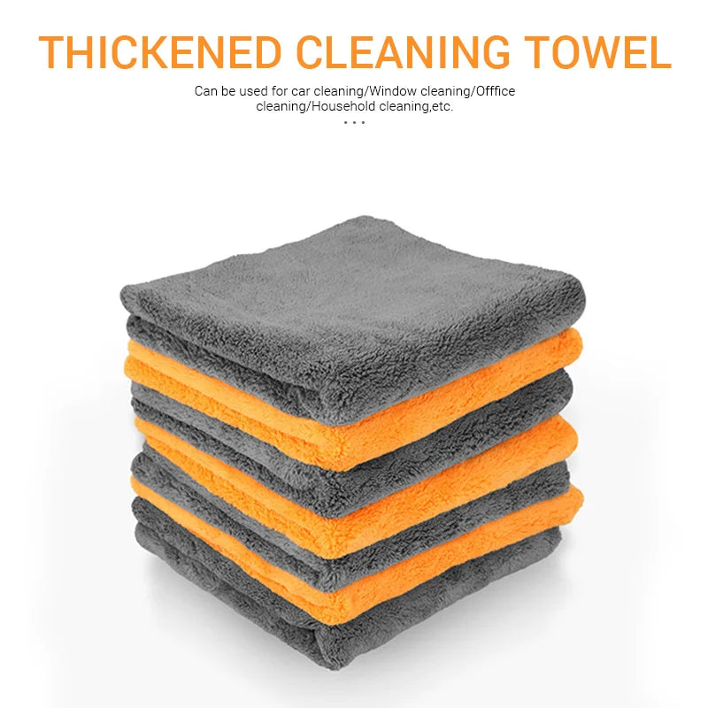 SEAMETAL Toalla de Microfibra 40x40cm para Coche – Paño de Limpieza Grueso, Alta Absorción, Secado y Detallado de Auto