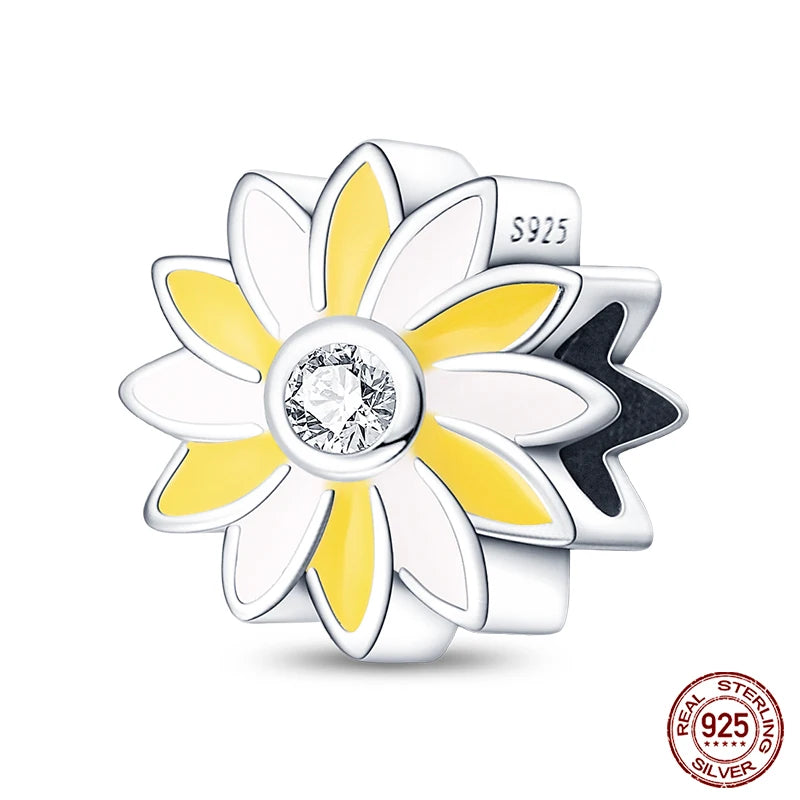 100% 925 Sterling Silver Creative Blue Luminous Firefly Charms Pendants Fit Qikaola 925 Original Bracelets DIY Birthday Jewelry